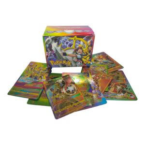 8/10 PCS Pokémon Rainbow Foil Cards Set – VMAX GX Charizard Pikachu Energy Trainer – Rare Collection Gift for Boys (English/Spanish/French)