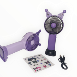 Portable Handheld Spray Fan – USB Rechargeable Mini Cooling Fan with 3 Speeds, 500mAh Battery & Humidifier Function - Image 4