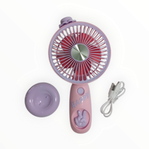 Portable Handheld Spray Fan – USB Rechargeable Mini Cooling Fan with 3 Speeds, 500mAh Battery & Humidifier Function - Image 5