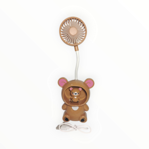 Multifunctional Portable Mini Cartoon Fan – USB Charging, Table Fan for Kids & Students - Image 2