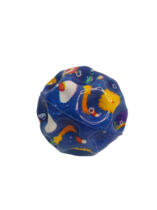 Blue Space Moon Ball – Soft Foam Bouncy Astronaut Stress Toy for Kids & Pets - Image 2