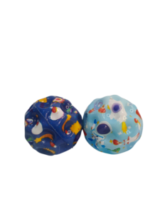 Blue Space Moon Ball – Soft Foam Bouncy Astronaut Stress Toy for Kids & Pets - Image 4