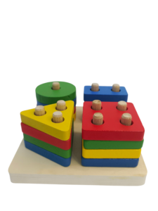 Wooden Geometric Puzzle Board – Colorful Shape Matching Toy for Kids’ Learning & Development - Image 5