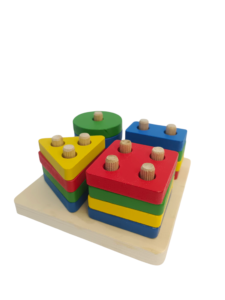 Wooden Geometric Puzzle Board – Colorful Shape Matching Toy for Kids’ Learning & Development - Image 4